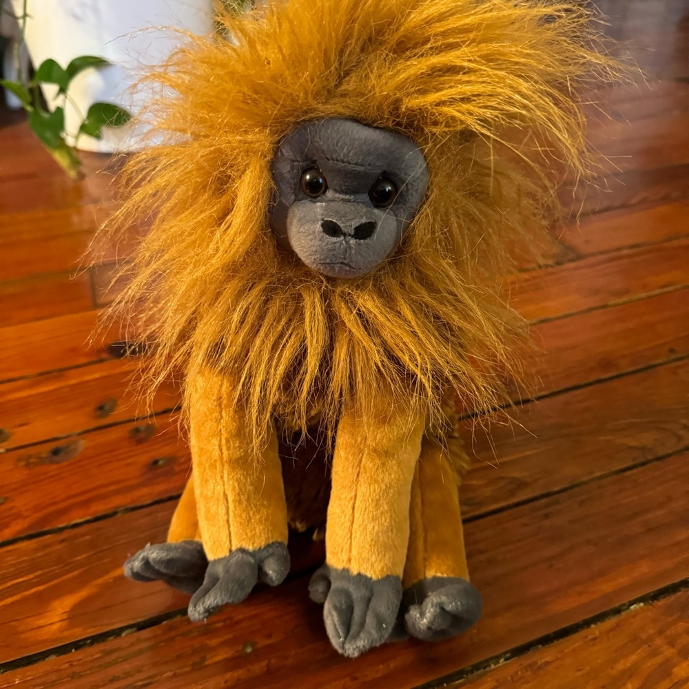 Wild Republic Cuddlekins Golden Lion Tamarin Monkey Plush Toy 12" Stuffed Animal